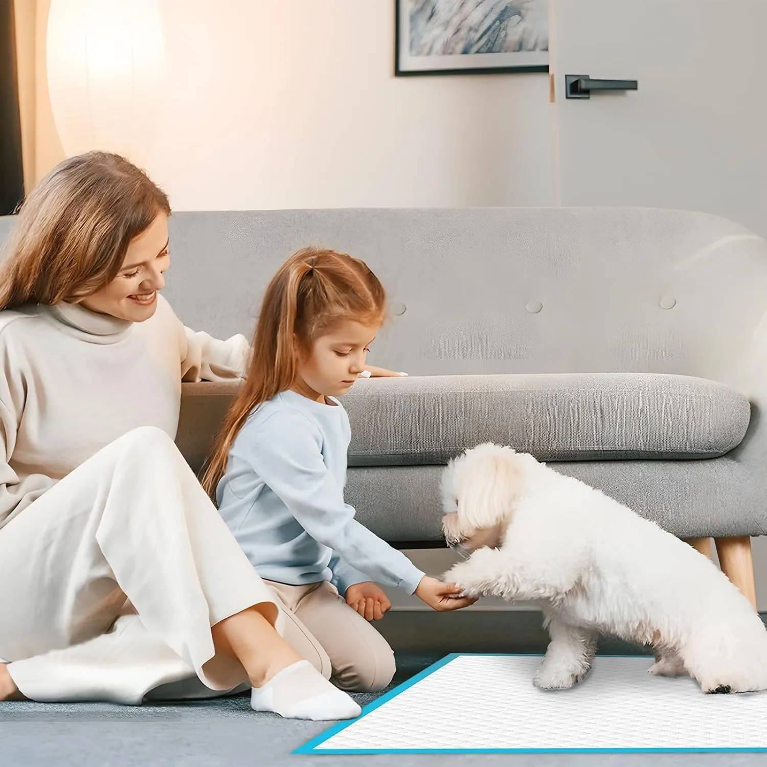 80 Packs 30"x36" Disposable Puppy Pads, Dog Training Pads, Super Absorbency Disposable Underpads with Leak-Proof and Odor Control, Disposable Training Pads for Puppies, Dogs, Cats, Rabbits