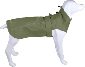 Adjustable Waterproof Dog Raincoat for Dogs,Lightweight Pet Rain Jacket Puppy Clothes with Reflective Strip for Small Medium Large Dogs (Army Green, Large)