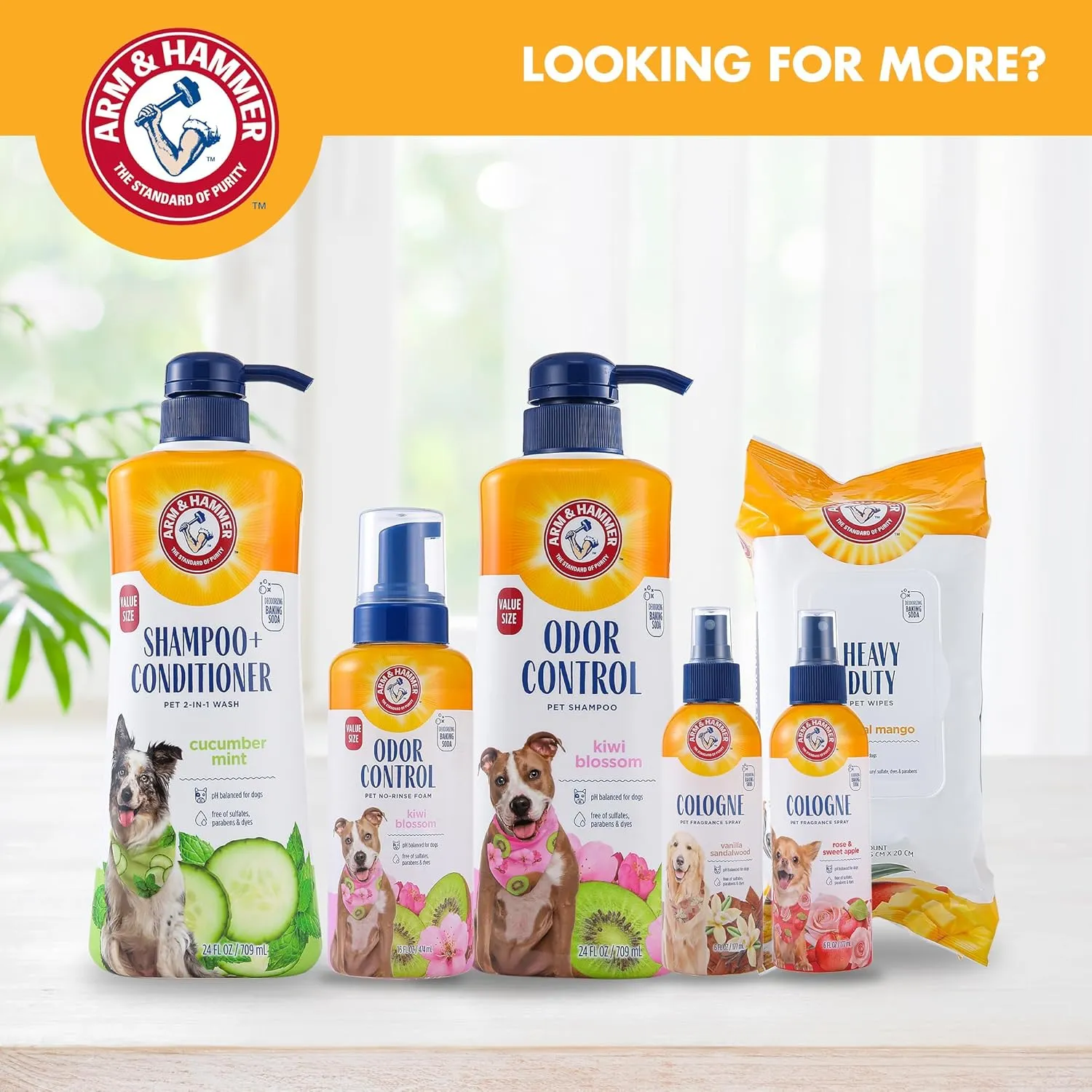 Arm & Hammer for Pets Cologne Pet Fragrance Spray for Dogs with Deodorizing Baking Soda, Vanilla Sandalwood Scented Dog Spray, 6 Ounces