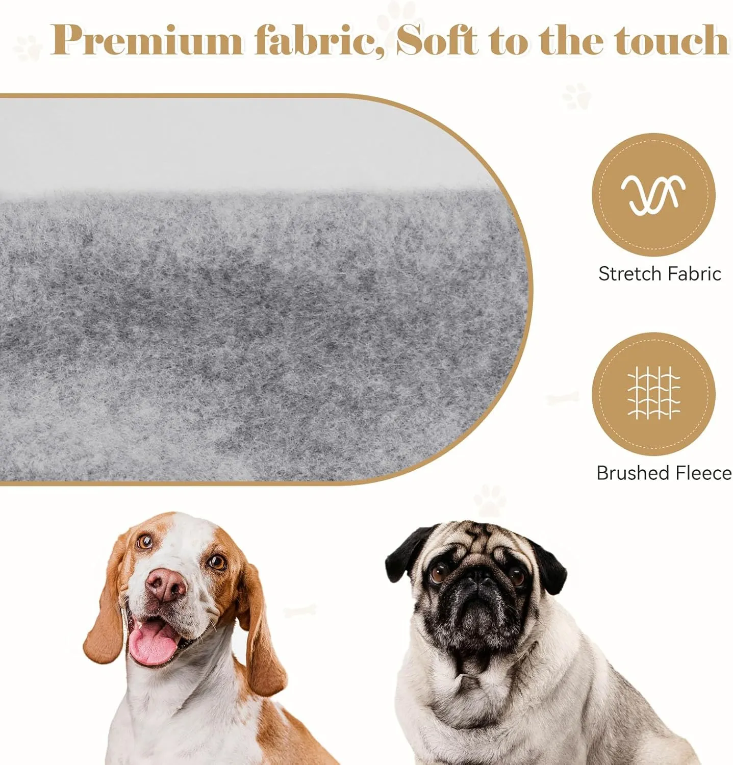 Dog Hoodie Sweater Solid Soft Brushed Fleece Dog Clothes with Pocket (Grey-XS)