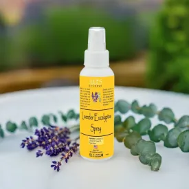 Lavender Eucalyptus Room & Linen Spray Julie's Reserve Natural Essential Oil Spray Bathroom Invigorate & relax, 4 Ounce (Pack of 1)