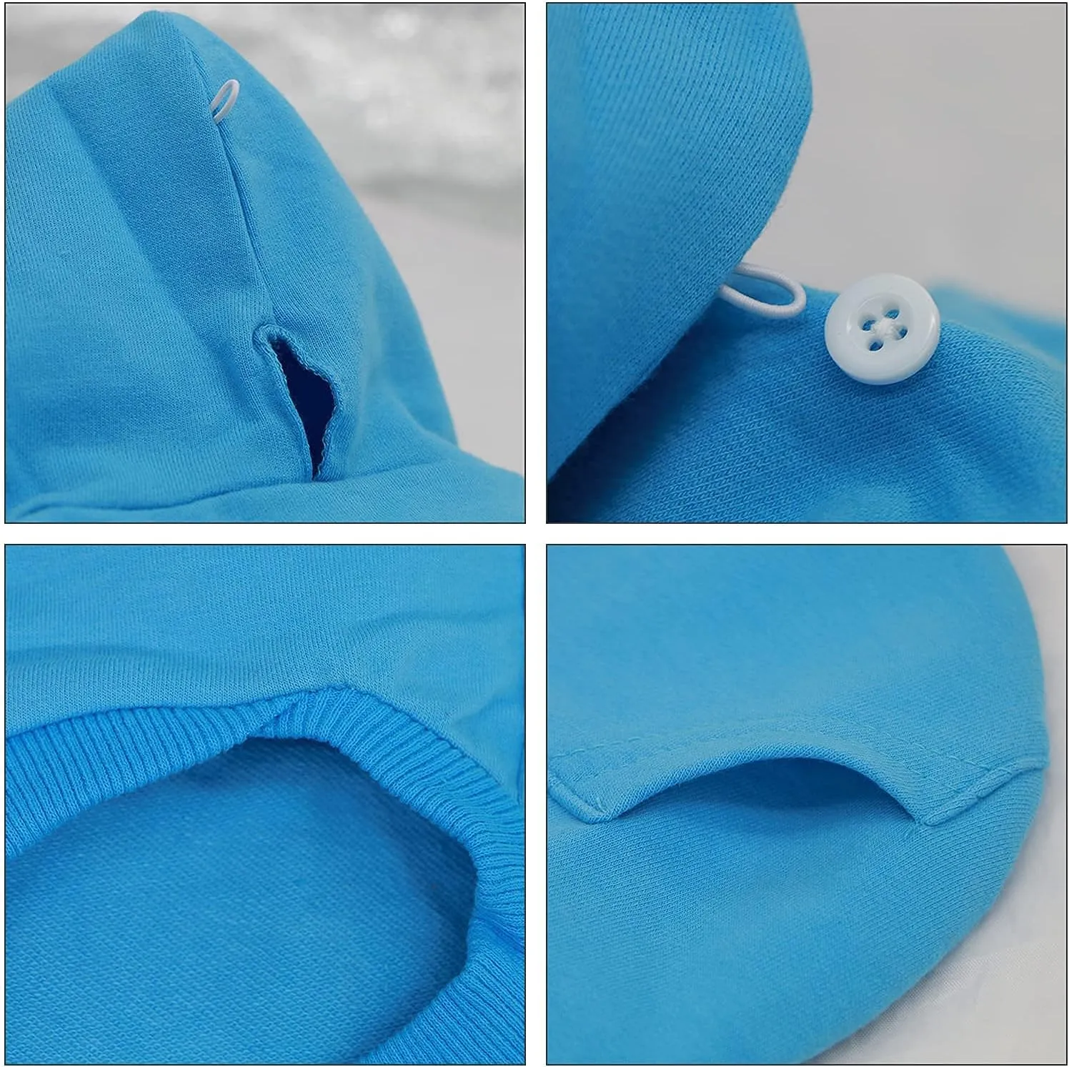 LOPHIPETS Dog Cotton Hoodies Sweatshirts for Small Dogs Chihuahua Puppy Clothes Cold Weather Coat-Cambridge Blue/L