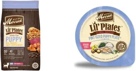 Merrick Lil Plates Grain Free Small Breed Puppy Dry Dog Food and Wet Puppy Food Chicken Bundle Pack