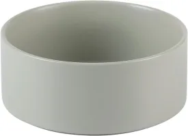 Non-Slip Ceramic Dog Bowl - Small & Medium Dog Feeding Bowl, Protects Cervical Spine (6in, Grey)