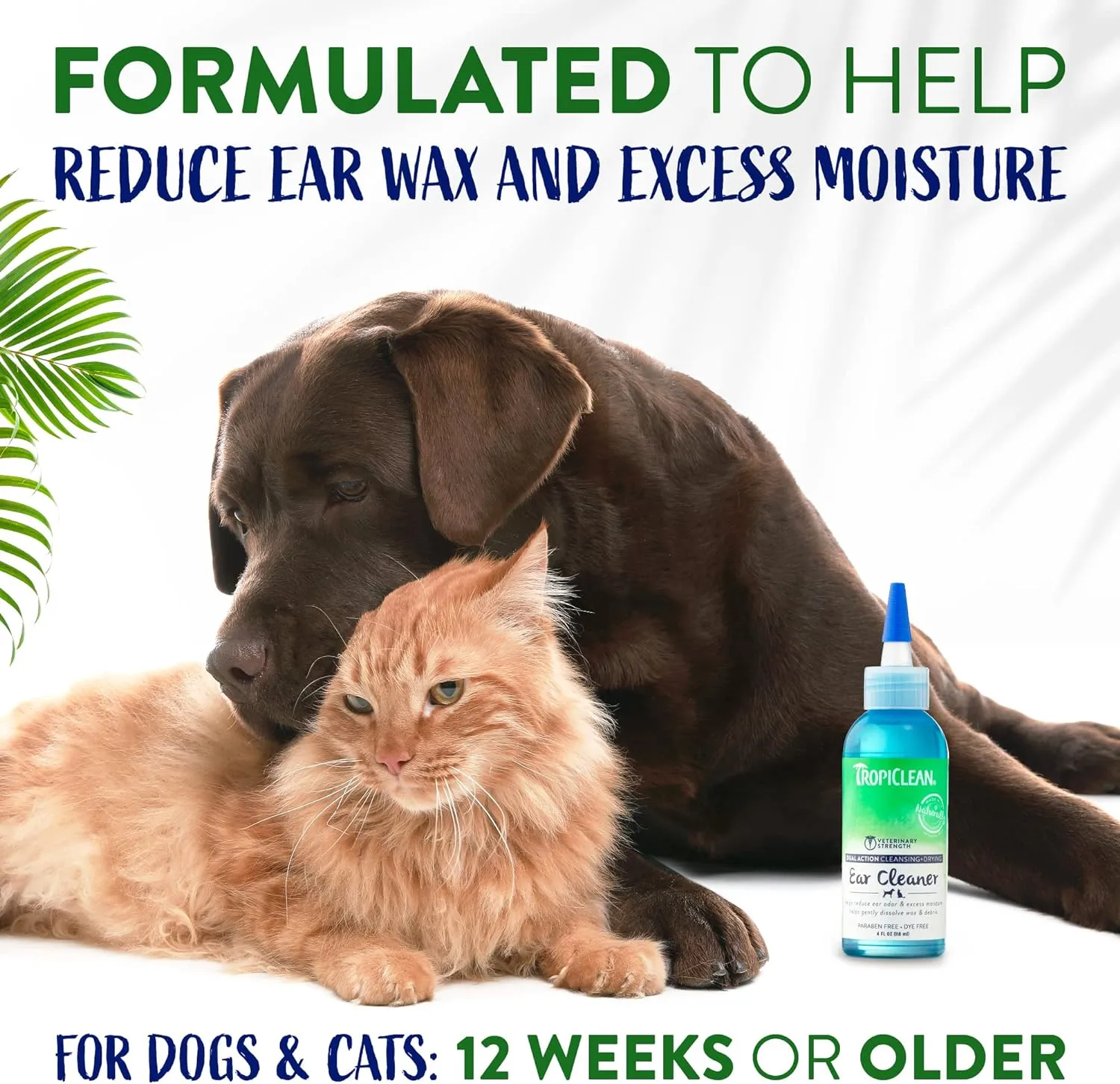 TropiClean Dual Action Ear Cleaner for Dog & Cat