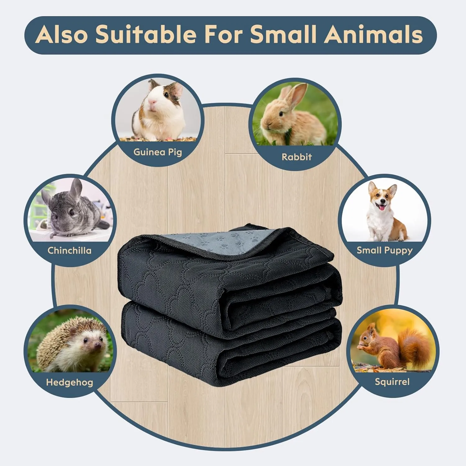 Washable Pee Pads for Dogs - 4 Pack Reusable Pee PadsWaterproof Puppy PadsPet Training PadsSuper Absorbent with Dog Paw Shape Non-Slip Backing (Dark Grey, 18" X 24" - 4 Pack)