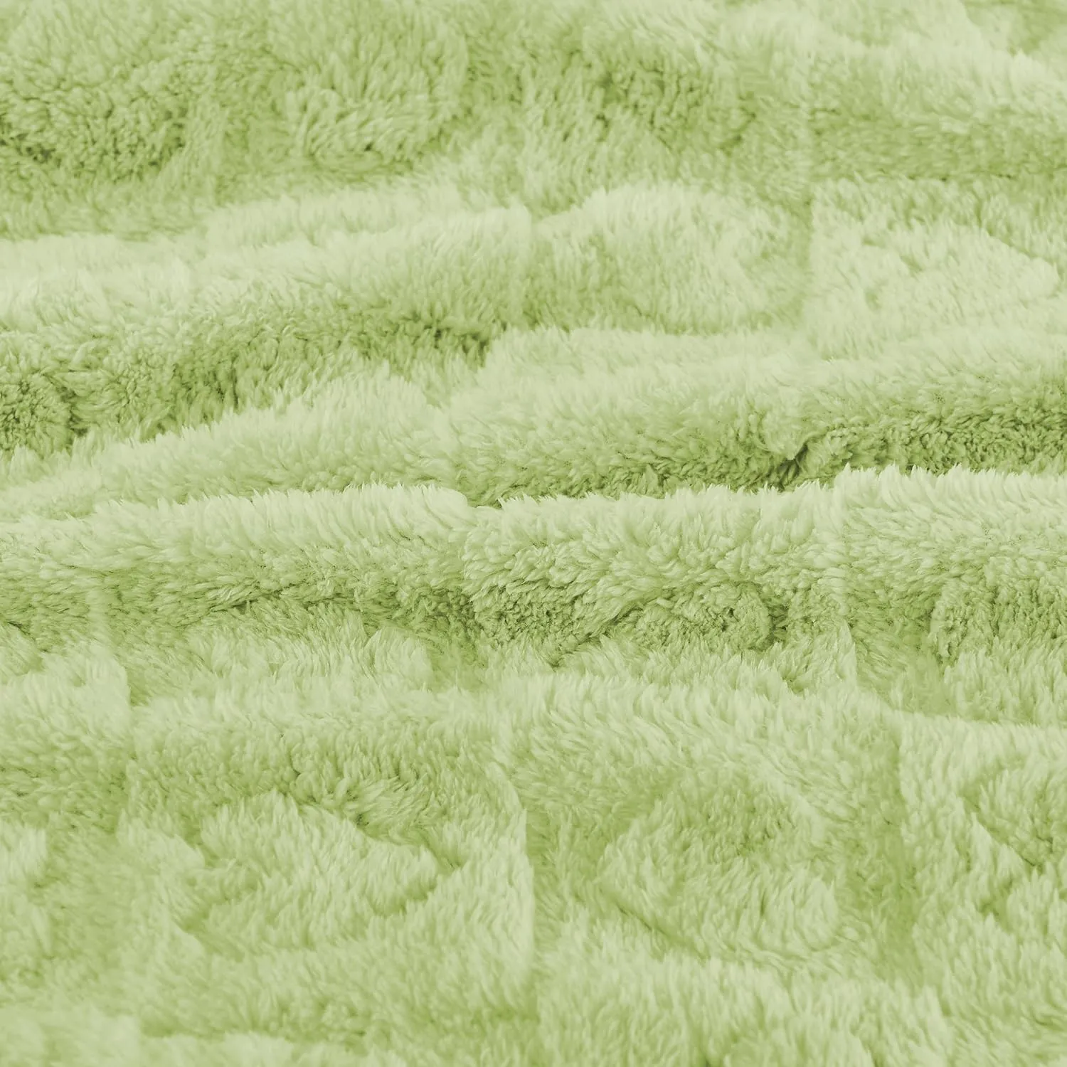 Yurhap Fleece Baby Blanket Heart Checkered Blanket, Ultra Soft Cozy Baby Blankets for Boys Girls, Fluffy Infant Toddler Newborn Receiving Blankets for Crib Stroller 3040 (Green)