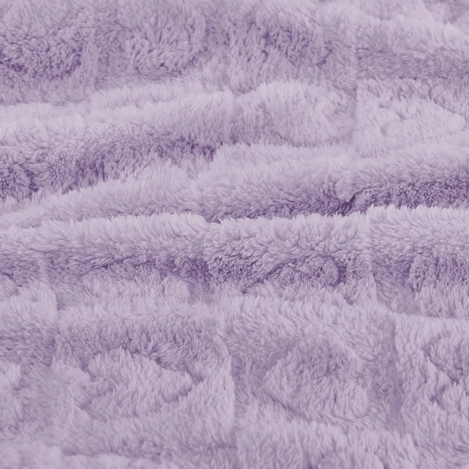 Yurhap Fleece Baby Blanket Heart Checkered Blanket, Ultra Soft Cozy Baby Blankets for Girls Boys, Fluffy Infant Toddler Newborn Receiving Blankets for Crib Stroller 3040 (Purple)