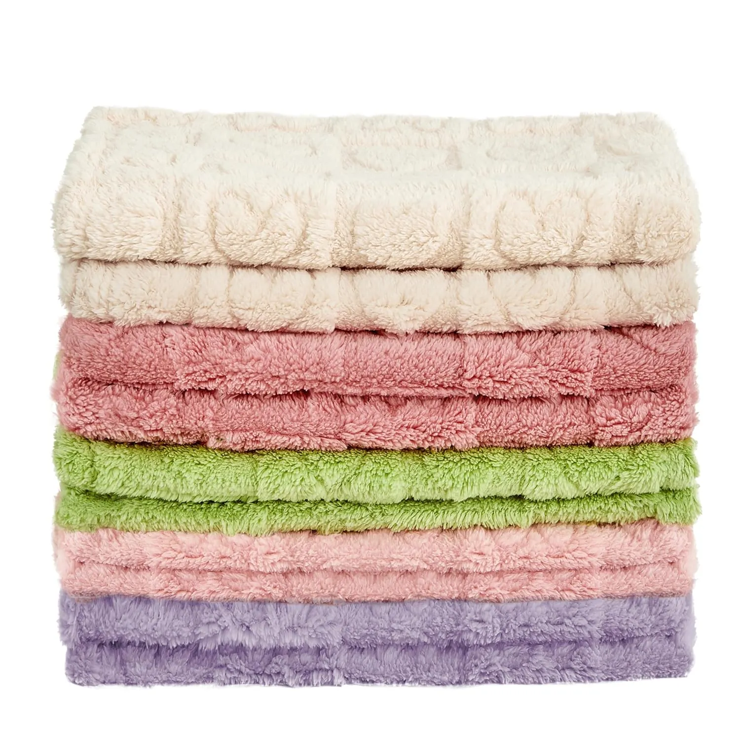 Yurhap Fleece Baby Blanket Heart Checkered Blanket, Ultra Soft Cozy Baby Blankets for Girls Boys, Fluffy Infant Toddler Newborn Receiving Blankets for Crib Stroller 3040 (Purple)